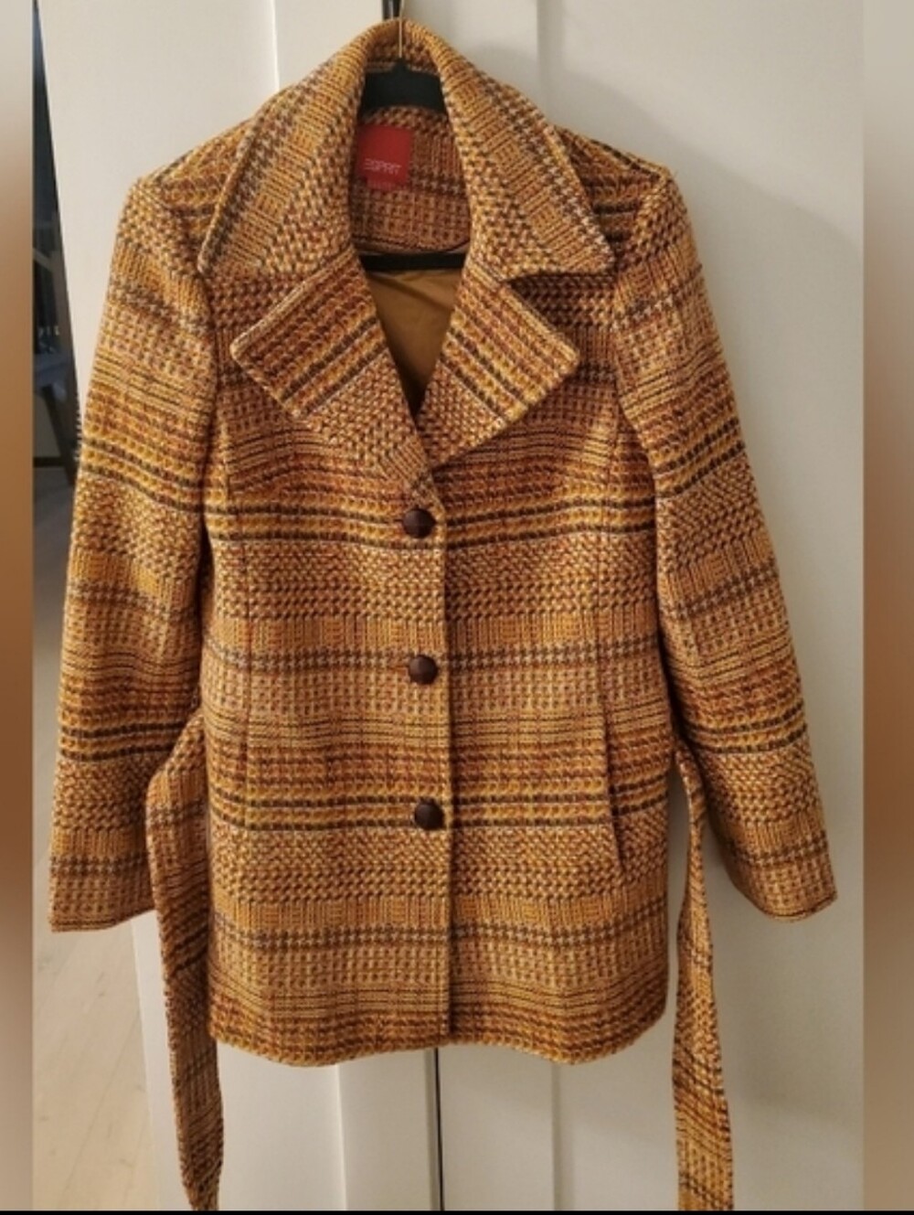 Vintage Esprit- Gorgeous Pumpkin ๐ spice coat sz.Large - Picture 8 of 10